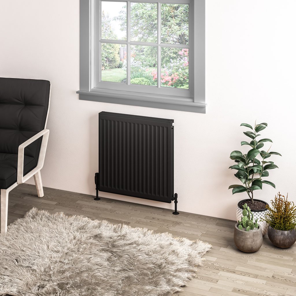 Eastbrook Type 11 paneelradiator 60x60cm 702W zwart mat