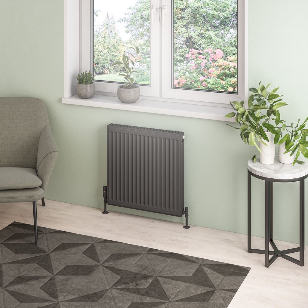 Eastbrook Type 21 paneelradiator 60x60cm 1011W antraciet