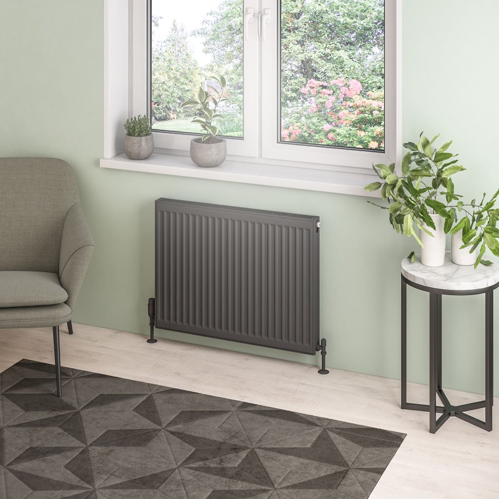 Eastbrook Type 21 paneelradiator 80x60cm 1349W antraciet