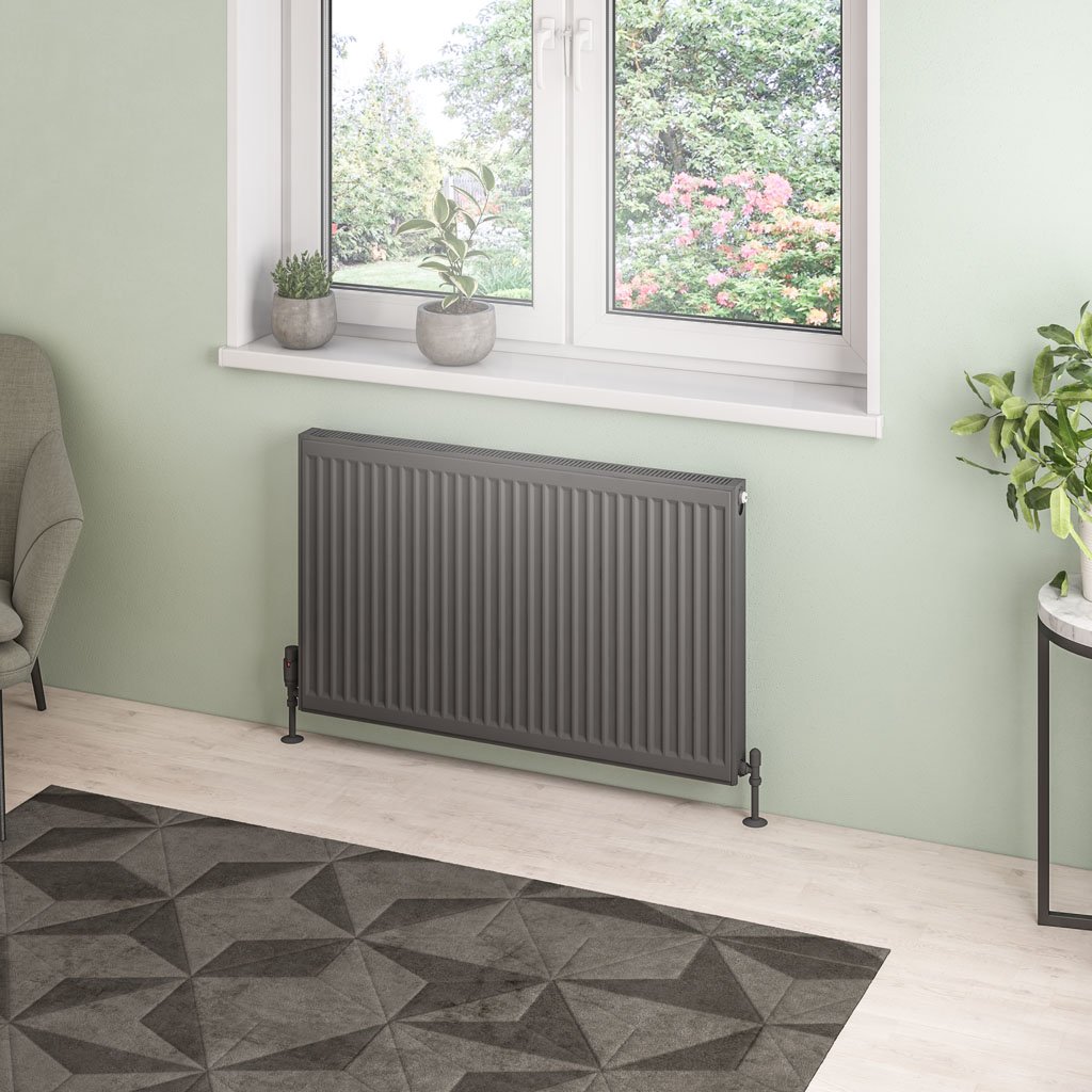 Eastbrook Type 21 paneelradiator 100x60cm 1686W antraciet