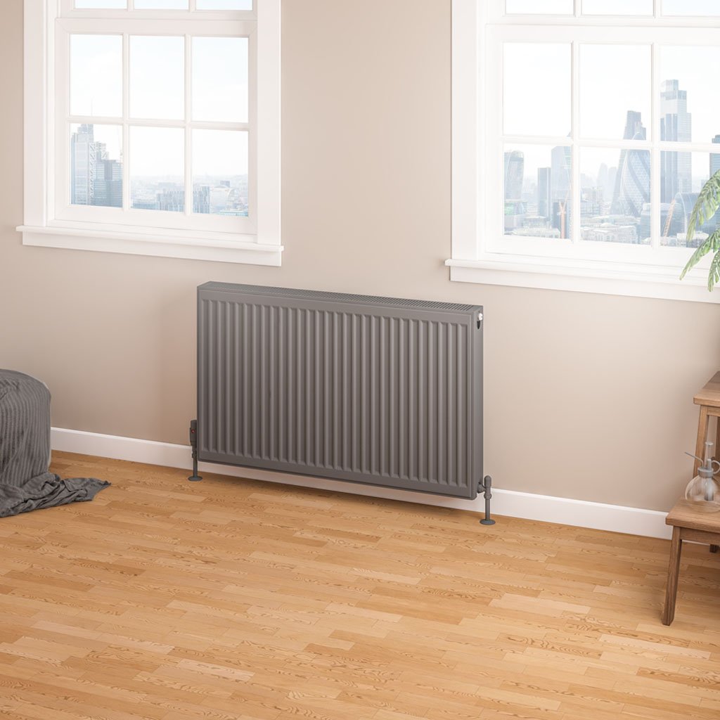 Eastbrook Type 22 paneelradiator 100x60cm 2074W antraciet