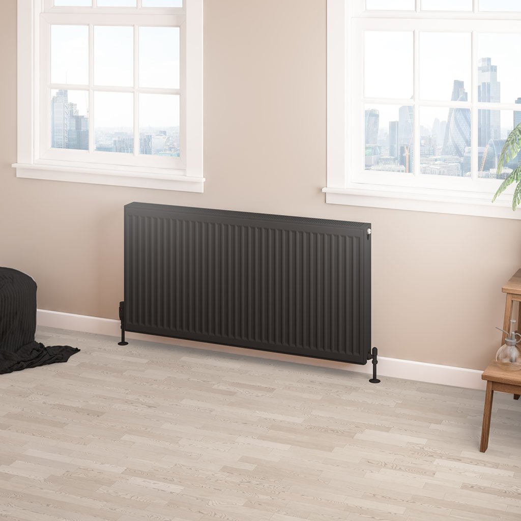 Eastbrook Type 22 paneelradiator 120x60cm 2489W zwart mat