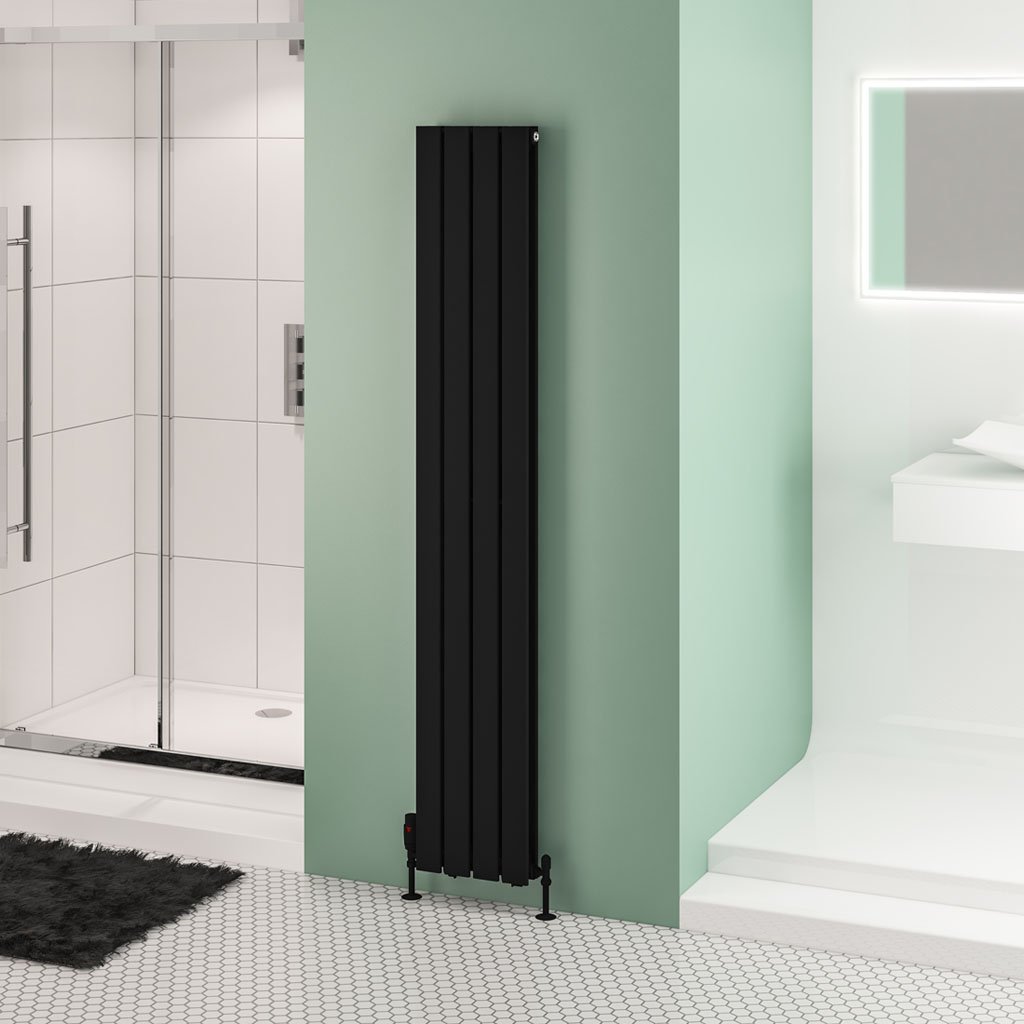 Eastbrook Warrington paneelradiator type 20 30x180cm 1367W zwart mat