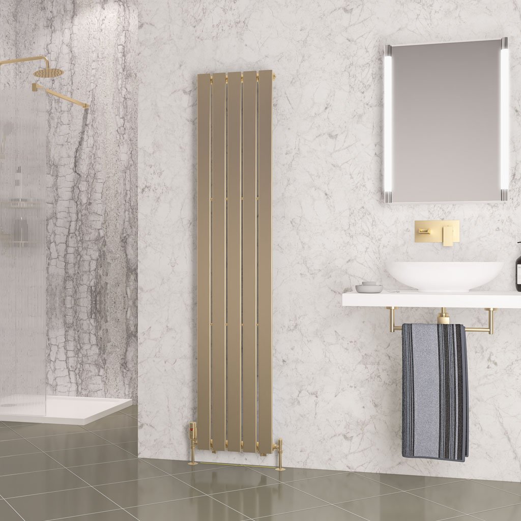 Eastbrook Warrington paneelradiator type 10 38x180cm 738W messing geborsteld