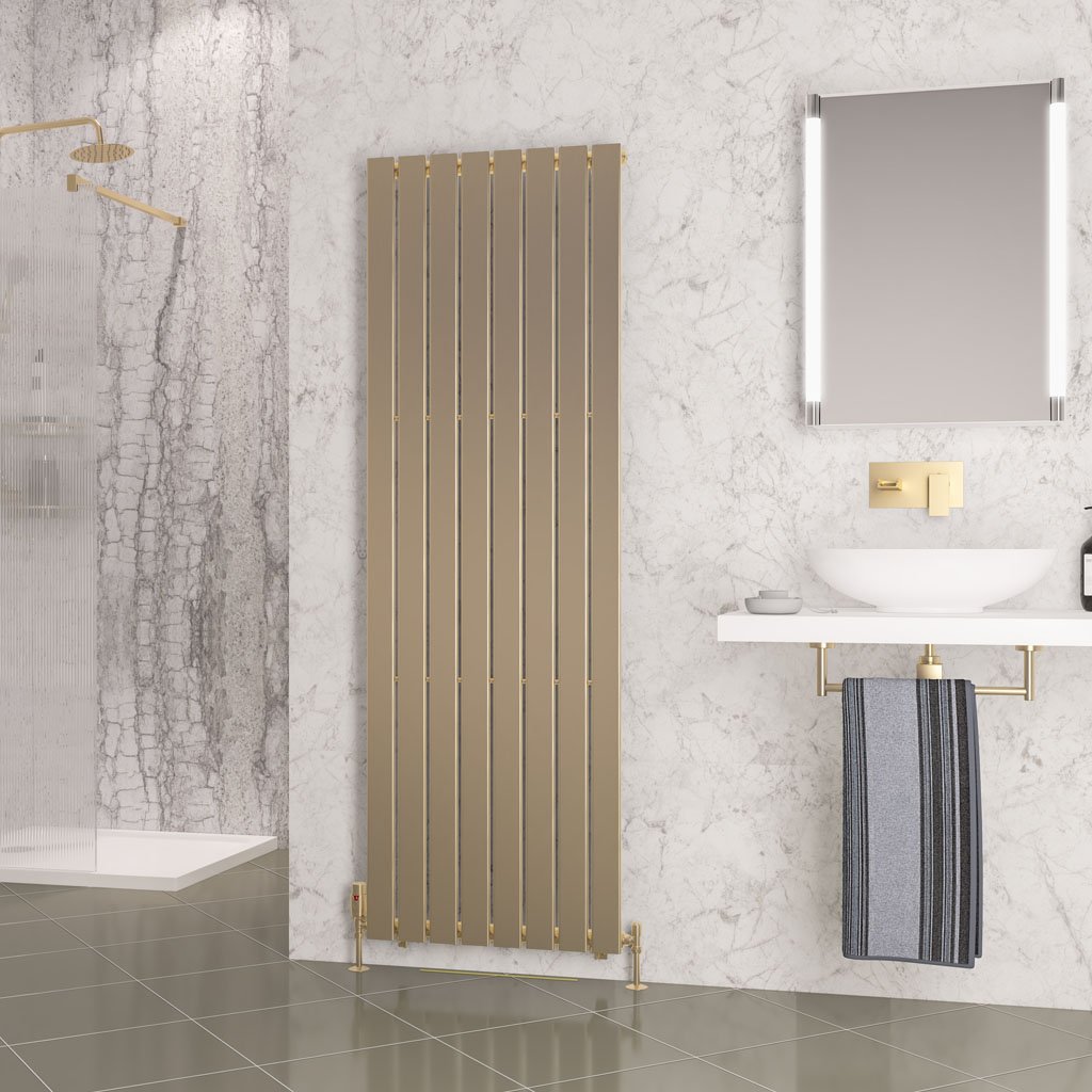 Eastbrook Warrington paneelradiator type 10 60x180cm 1181W messing geborsteld