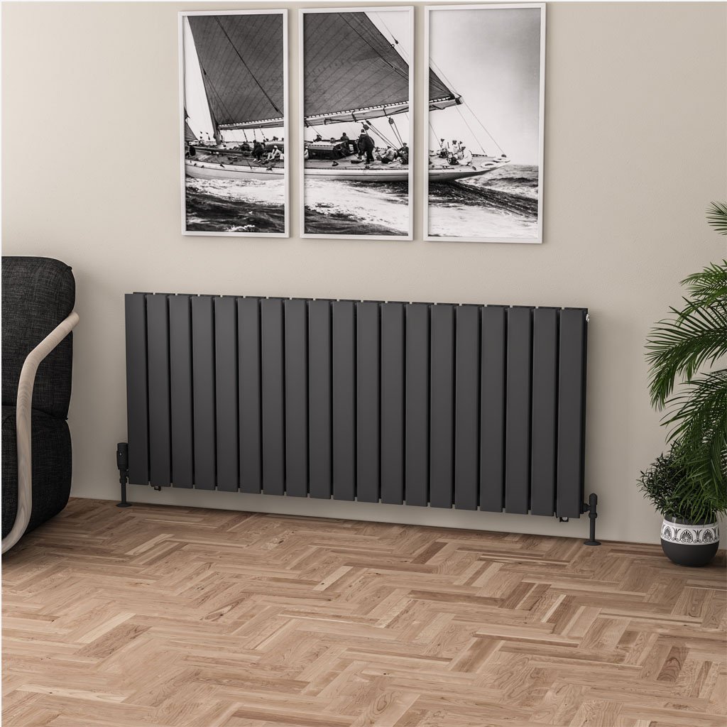 Eastbrook Warrington paneelradiator type 20 145x60cm 2303W antraciet
