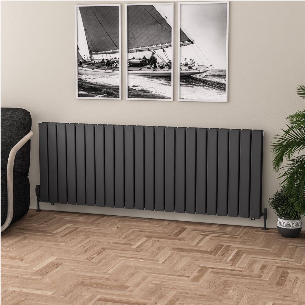 Eastbrook Warrington paneelradiator type 20 165x60cm 2668W antraciet