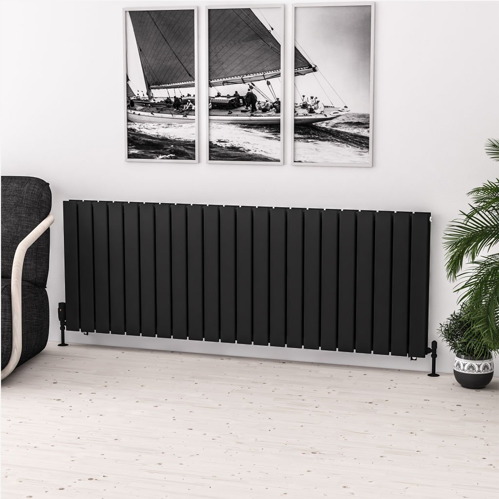 Eastbrook Warrington paneelradiator type 20 165x60cm 2668W zwart mat