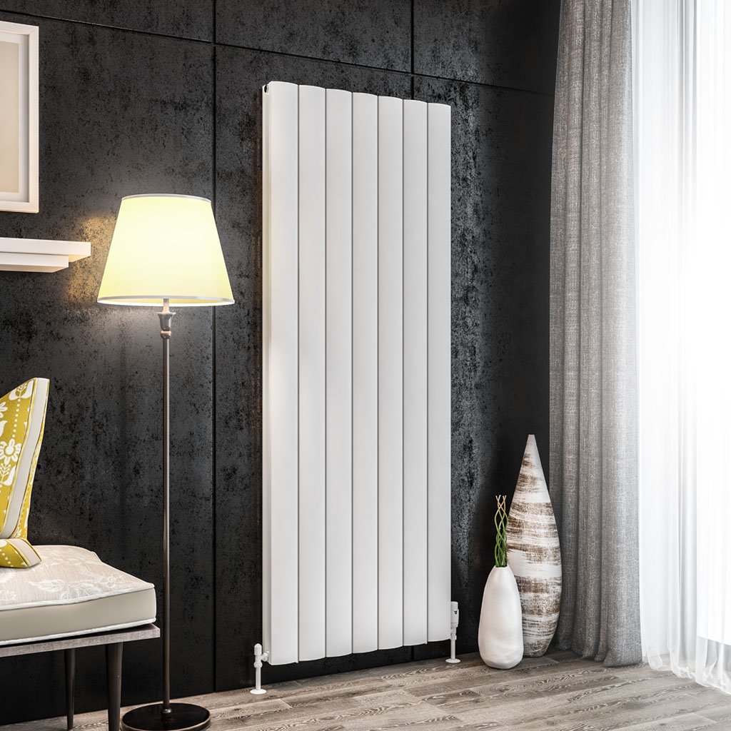 Eastbrook Guardia radiator 66x180cm aluminium 2795W wit mat