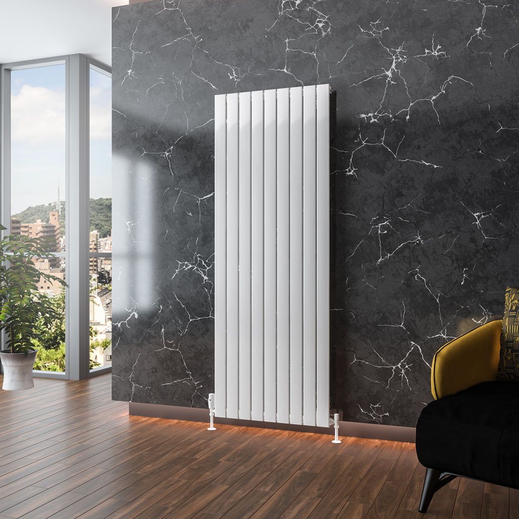 Eastbrook Addington type 10 radiator 65x180cm aluminium 1837W wit glans