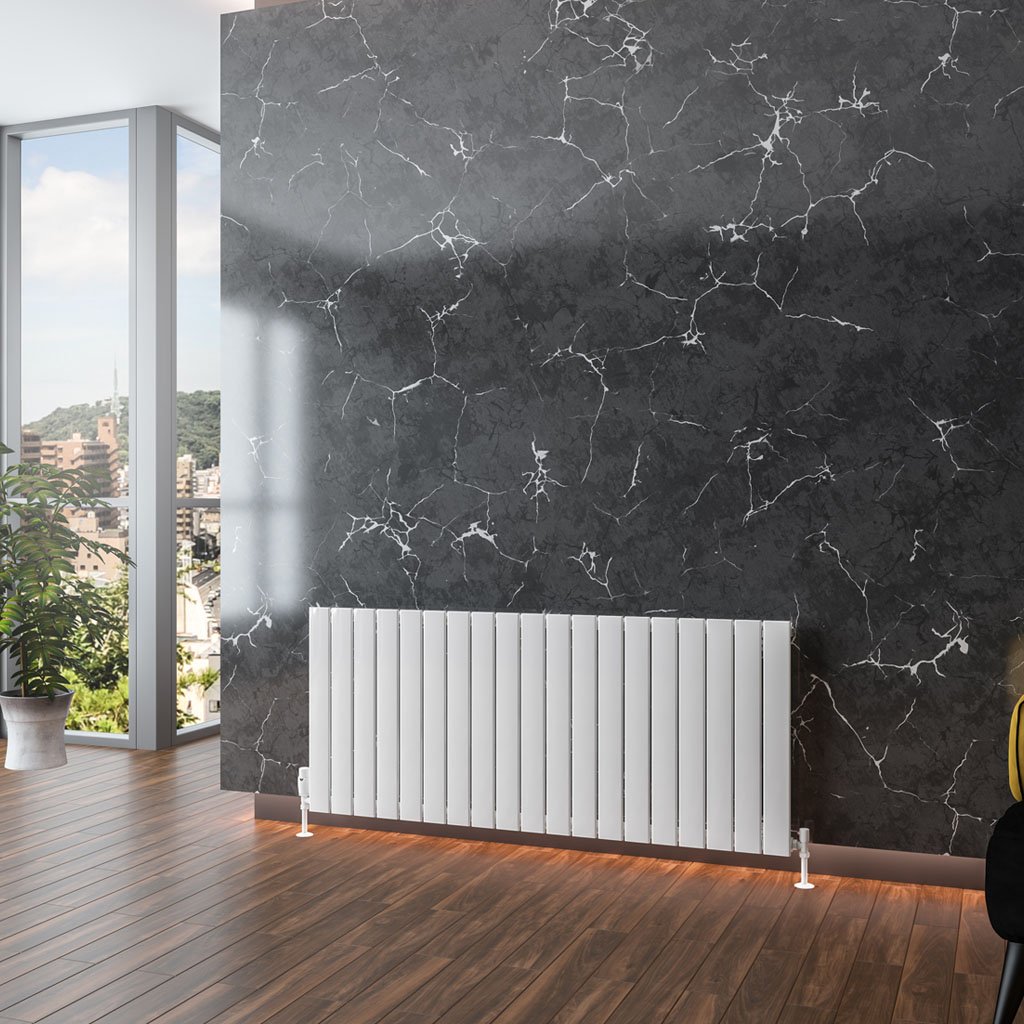 Eastbrook Addington type 10 radiator 140x60cm aluminium 1495W wit glans