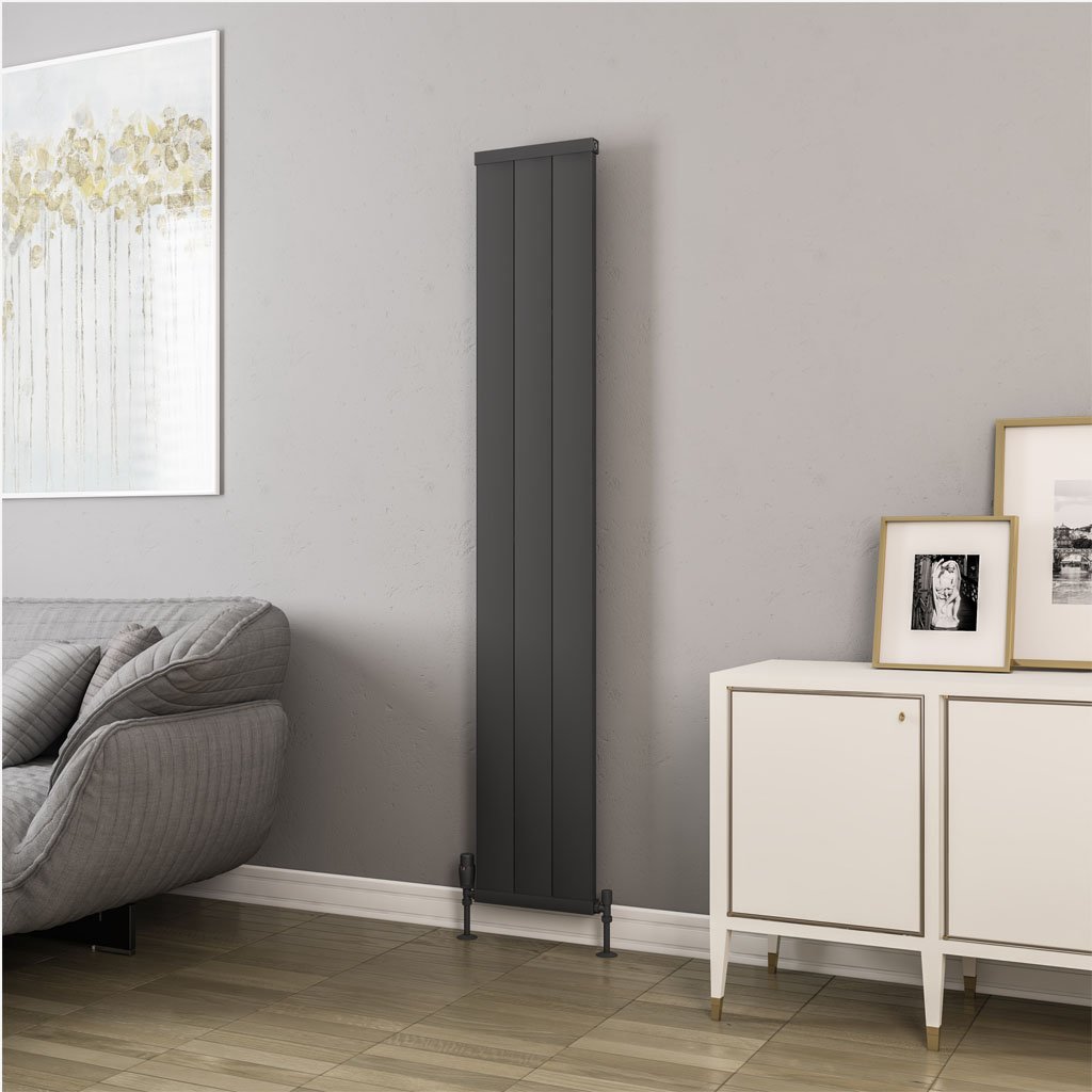 Eastbrook Kingswood paneelradiator 30x180cm 740W antraciet mat