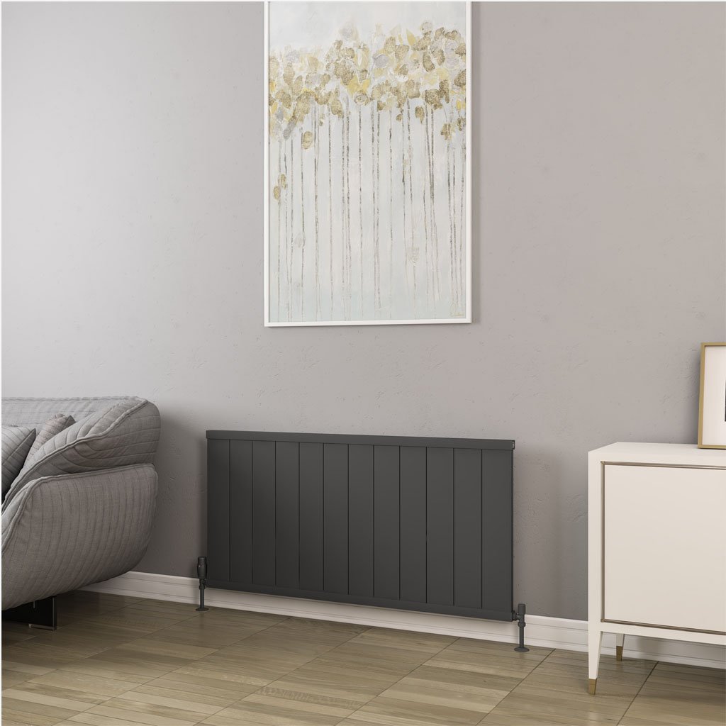 Eastbrook Kingswood paneelradiator 120x60cm 1277W antraciet mat