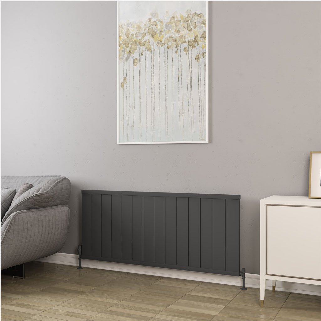 Eastbrook Kingswood paneelradiator 140x60cm 1490W antraciet mat