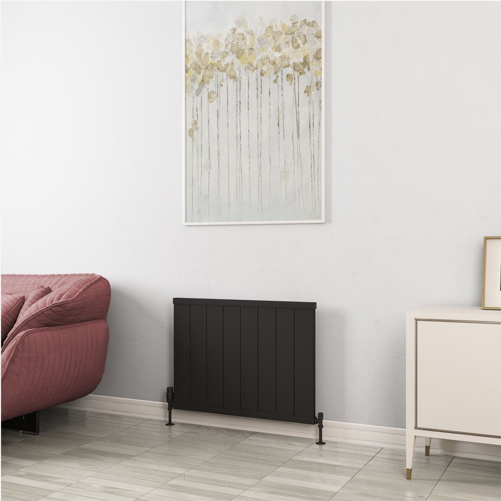 Eastbrook Kingswood paneelradiator 80x60cm 851W zwart mat