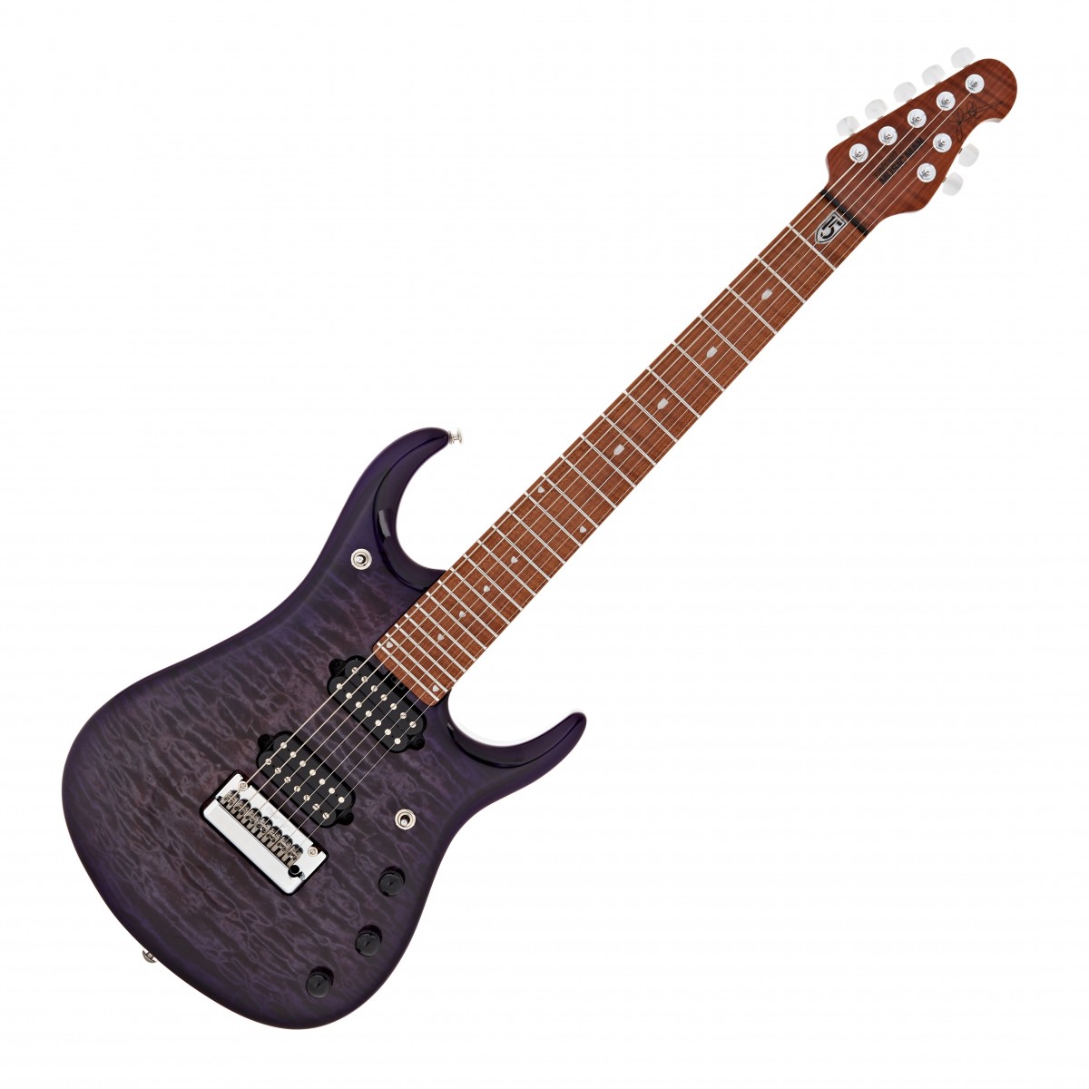 Music Man JP15 Quilt Top 7 String Purple Nebula