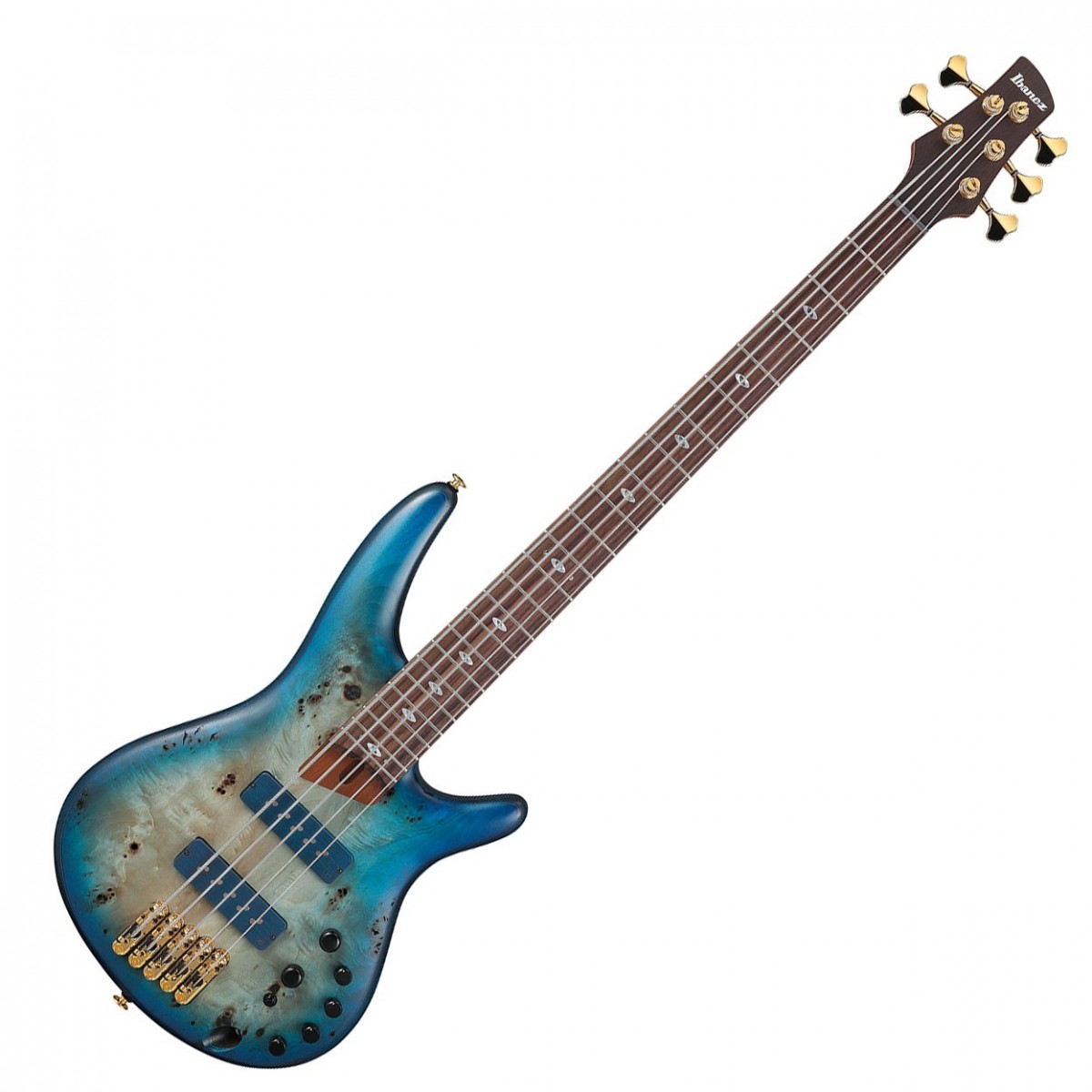 Ibanez SR6605 Prestige 5 String Ghost Fleet Blue Burst