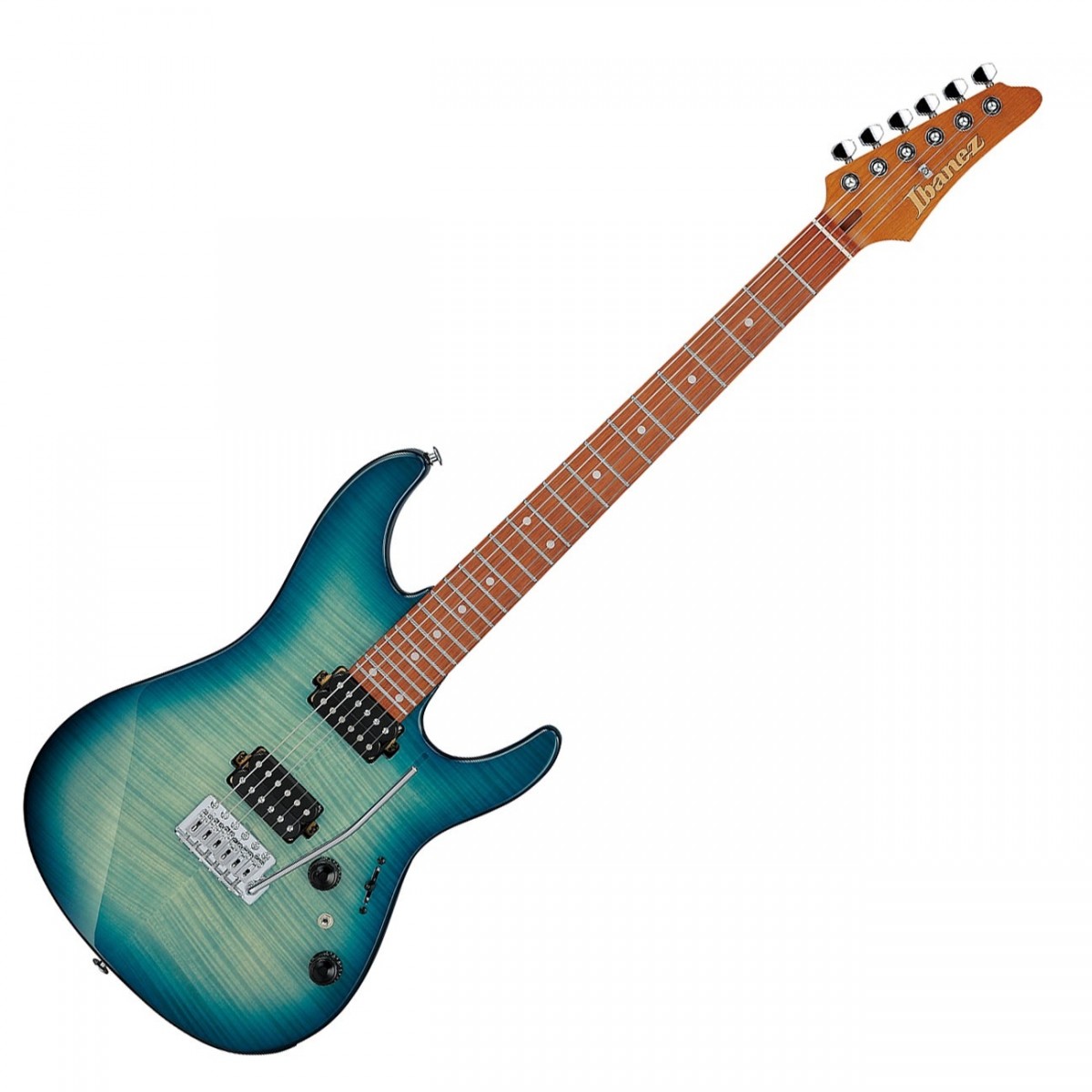 Ibanez AZ24S1F Transparent Turquoise Burst