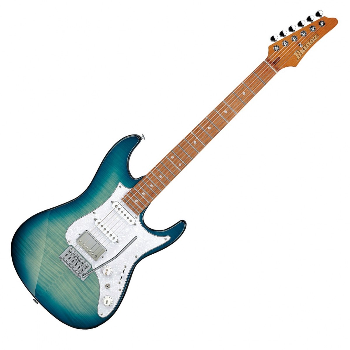 Ibanez AZ22S1F Transparent Turquoise Burst