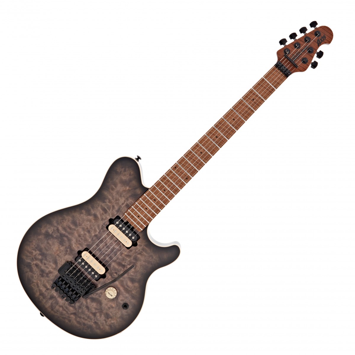 Music Man Axis Quilt Top Charcoal Cloud