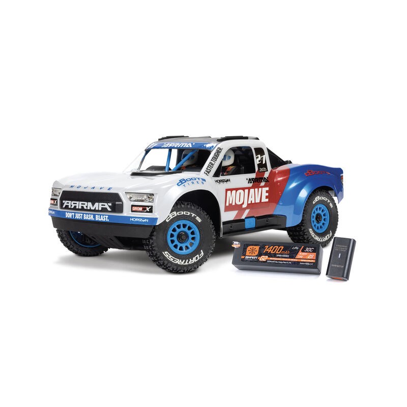 Arrma RC Arrma Mojave Grom 223S BLX Brushless 4X4 Small Scale Desert Truck RTR - Wit