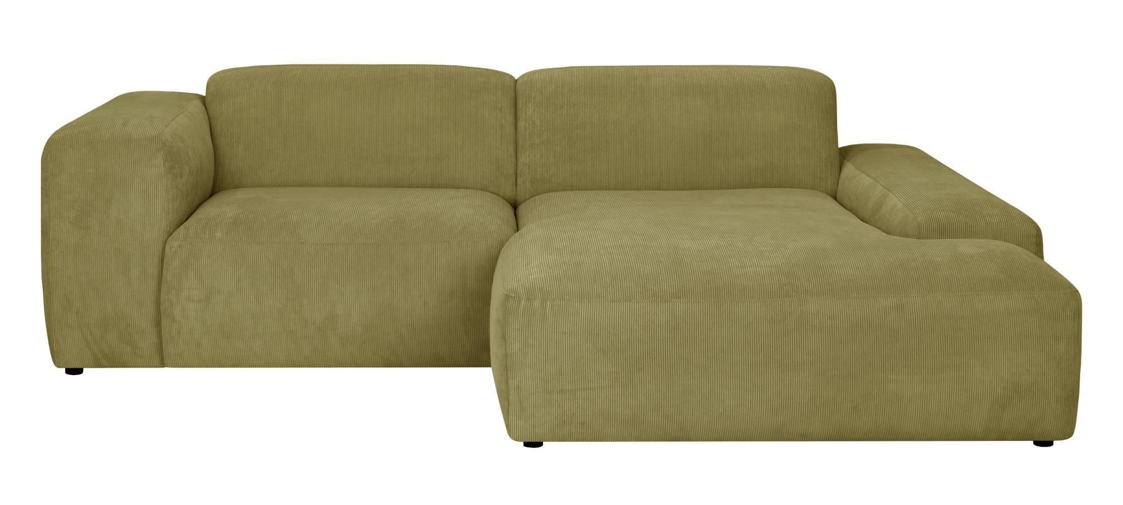NADUVI Collection 3-zitshoekbank Hilton rechts ribstof | 