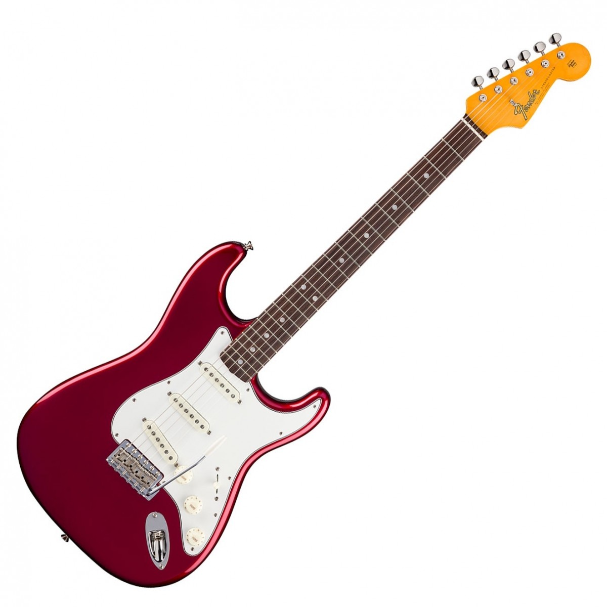 Fender American Vintage 1965 Stratocaster Round-Lam Rosewood Fingerboard Candy Apple Red