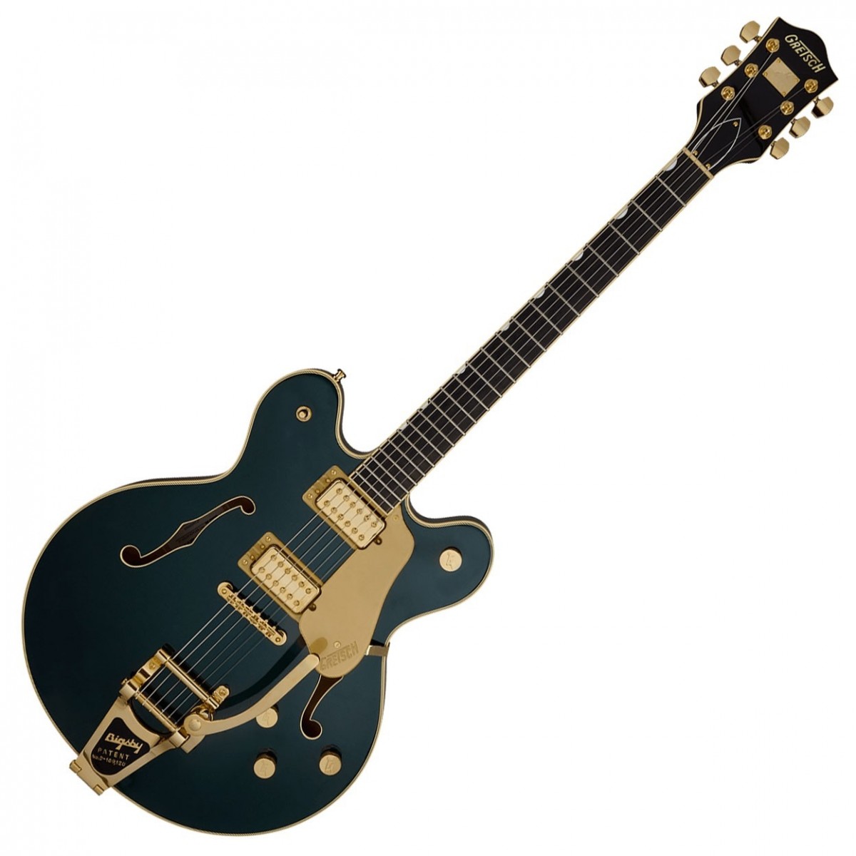 Gretsch Broadkaster LX Center Block with String-Thru Bigsby and Gold Hardware Cadillac Green