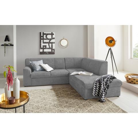 DOMO collection Hoekbank Topmatras met ottomane, naar keuze met slaapfunctie