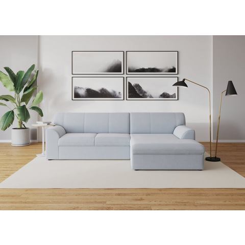 DOMO collection Hoekbank Topmatras met récamier, naar keuze met slaapfunctie