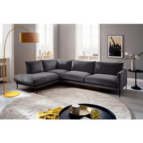 Trends by HG Hoekbank Svea Ottomane rechts of links, met metalen poot, vrij plaatsbaar