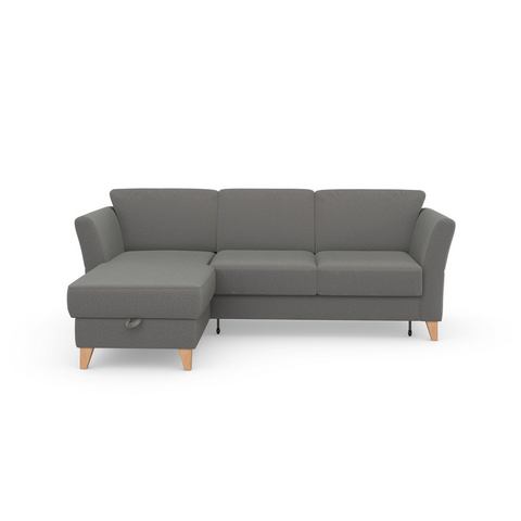 Sit&more Hoekbank Visby Naar keuze met slaapfunctie en bedkist, vrij plaatsbaar