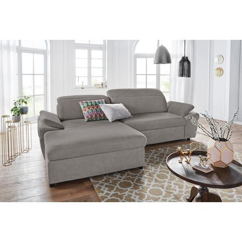 Exxpo - sofa fashion Hoekbank Kyoto keuze met bedfunctie en bedlade, hoogwaardige bekleding, l-vorm