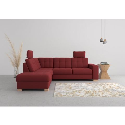 Sit&more Hoekbank Quincy L-vorm naar keuze met slaapfunctie en bedkist