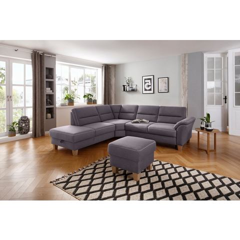 Home affaire Hoekbank Soleo L-model comfortabel door trapezehoek met relaxfunctie, ook met slaapfunctie