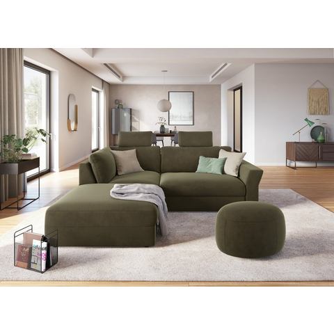 Sit&more Hoekbank Cadabra L-vorm Breedte 243 cm, inclusief zitdiepteverstelling