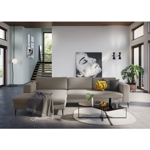DOMO collection Hoekbank Modica moderne uitstraling met ruime recamière, ook in cord