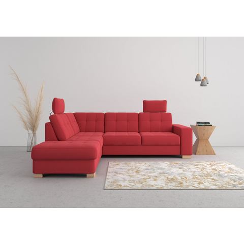 Sit&more Hoekbank Quincy L-vorm naar keuze met slaapfunctie en bedkist