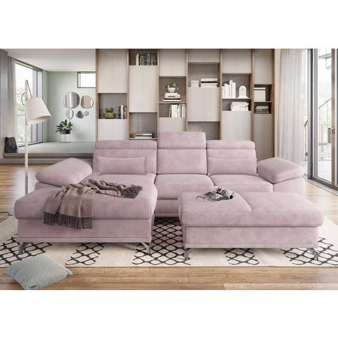 Sit&more Hoekbank Cabrio L-vorm, met zitdiepteverstelling, arm- en hoofdsteunverstelling