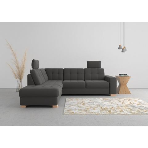 Sit&more Hoekbank Quincy L-vorm naar keuze met slaapfunctie en bedkist