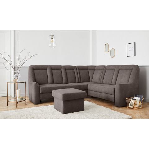Sit&more Hoekbank Melissa L-vorm klassieke meubelcollectie, slaapfunctie naar keuze en lade