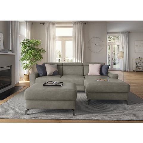 Sit&more Hoekbank Scarlett L-vorm met verstelbare hoofdsteun, naar keuze met slaapfunctie, bedkist
