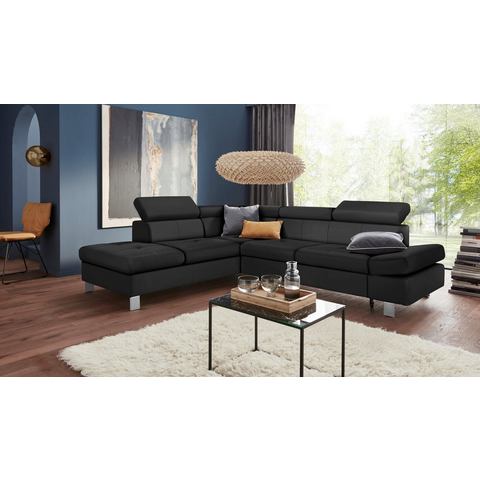 Exxpo - sofa fashion Hoekbank Fiji, L-vorm met verstelbare hoofdsteun resp. rugleuning, naar keuze met slaapfunctie