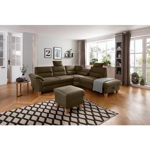 Home affaire Hoekbank Soleo L-model comfortabel door trapezehoek met relaxfunctie, ook met slaapfunctie