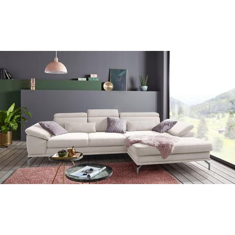 Sit&more Hoekbank Scorpio L-vorm inclusief zitdiepteverstelling, naar keuze met verstelbaar hoofdeind