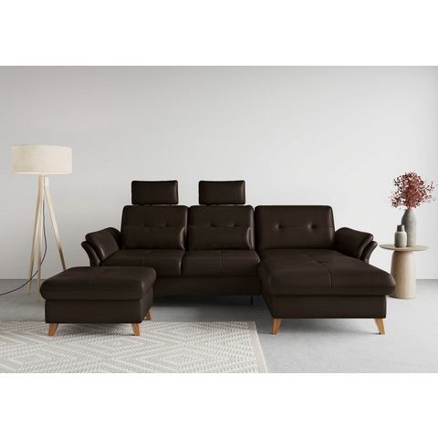 Sit&more Hoekbank Göteborg Zitdiepteverstelling en binnenvering, naar keuze met slaapfunctie