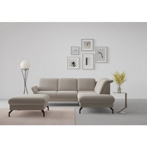 Sit&more Hoekbank Fashion L-vorm naar keuze met verstelbare hoofdsteun en uittrekzitting, motorisch