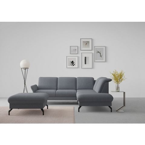 Sit&more Hoekbank Fashion L-vorm naar keuze met verstelbare hoofdsteun en uittrekzitting, motorisch