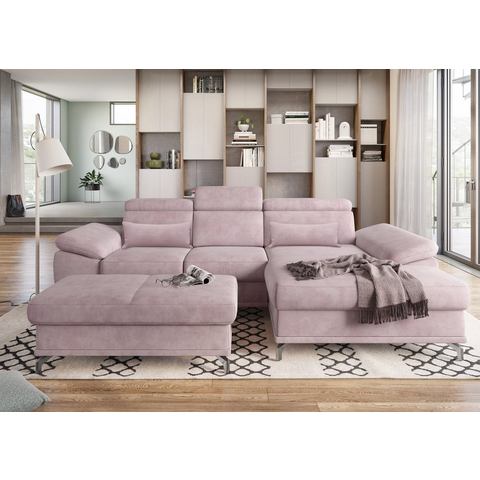 Sit&more Hoekbank Cabrio L-vorm, met zitdiepteverstelling, arm- en hoofdsteunverstelling