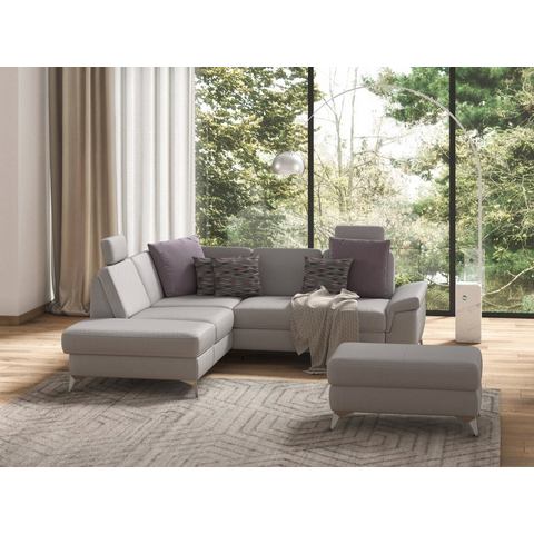Sit&more Hoekbank Padua L-vorm inclusief zitdiepteverstelling, armleuning en binnenvering